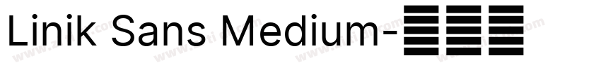 Linik Sans Medium字体转换